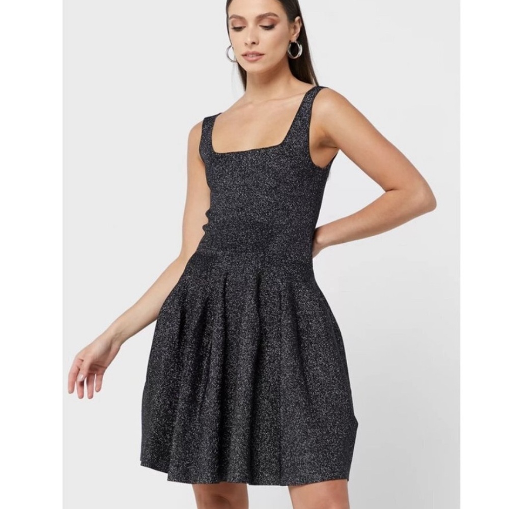 *NEW* Ted Baker Glitzia Metallic Skater Dress sz 2